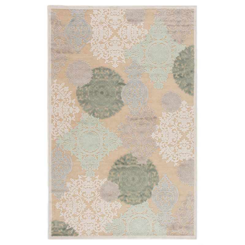 Darby Home Co Styers Floral Beige/Green Area Rug & Reviews Wayfair